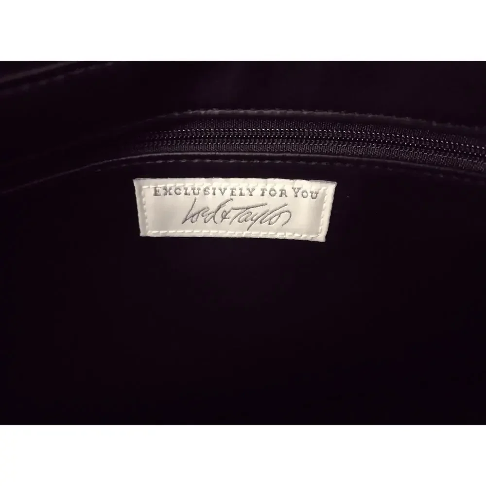 Lord & Taylor Messenger Bag Briefcase Genuine Leather Zip Compartments NWOT - Picture 6 of 11